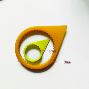 60mm Pu CHECKPOINT RUEDA TUERCA INDICADORES/PUNTEROS AMARILLO - Product Image 1