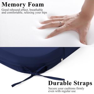 Coussin de chaise d'extérieur en forme de U, imperméable, rempli d'éponge, pour canapé simple, usage domestique - Product Image 4