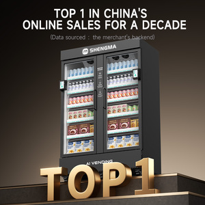 Distributeur automatique intelligent de nourriture fraîche, de collations et de boissons fraîches New-Tech AI, avec fonction de ouverture de <span class=keywords><strong>la</strong></span> porte pour retirer les produits - Product Image 5