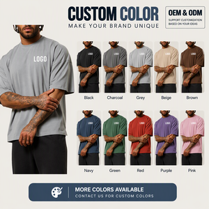 T-shirt Oversize con Logo Personalizzato, Vestibilità Ampia e Spalle Cadenti, in Tessuto a Rete Traspirante ad Asciugatura Rapida, <span class=keywords><strong>Abbigliamento</strong></span> Sportivo e Streetwear - Product Image 2