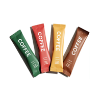 Sachets individuels imprimés sur mesure de 10 g, 15 ml, 30 ml pour compléments en poudre avec boîte de présentation de 15 sachets pour la vente au détail