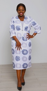 Traje de Vestir Casual de Primavera para Mujer Sunday Best Africa, Elegante y Formal para Iglesia - Product Image 5