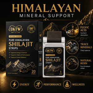 Custom Shilajit Oral Strips Mouth Melting Film with Zinc for Mineral Support, Private Label Supply - Product Image 1