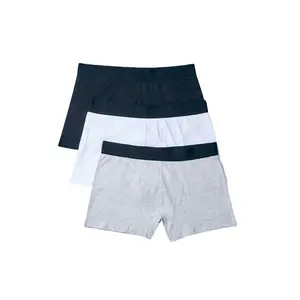 กางเกงในและกางเกงบ็อกเซอร์สำหรับผู้ชาย,กางเกงชั้นในชายผ้าสแปนเด็กซ์ผสมผ้าฝ้ายนุ่มระบายอากาศได้มีหลายสีโลโก้ OEM