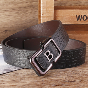 2026 ceinture motifs animaux mâle vente personnalisée hommes affaires boucle automatique fabrication ceinture haute qualité PU cuir ceinture hommes - Product Image 5