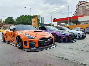 Kit de carrocería ancha para Nissan, cubiertas de parachoques delantero y trasero, <span class=keywords><strong>GTR</strong></span> <span class=keywords><strong>R35</strong></span>, <span class=keywords><strong>2022</strong></span> - Product Image 3