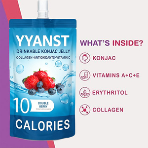 Complément de collagène multivitaminé sans sucre, compatible Keto, saveur double baie, marque privée, gelée de konjac, prix usine - Product Image 5