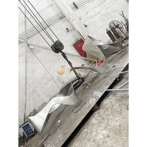 Custom Waterproof Art Deco Stainless Steel <b>Mirror</b> Polished Abstract Sculpture for Yard Decoration - Product Image 2