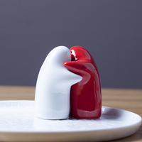 Ensemble de condiments spéciaux en céramique, salière et poivre, câlins et bavoirs d'amour, cruet en céramique