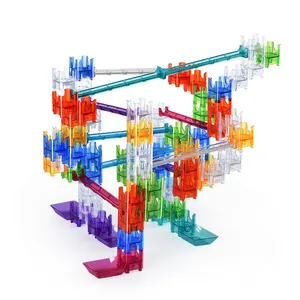Crystal ball maze 3D intelligence Pipe building blocks 84PCS