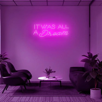 Lettre LED néon flexible personnalisée « It Was All a Dream » – Prix usine Chine en gros