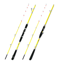 Canne à pêche en carbone Z007 1.65m 1.8m 2.1m 2.4m 2.7m pour la pêche au crevettes en eau salée, action moyenne rapide