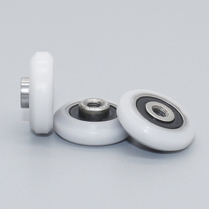 Poulie en acier fileté S604RS de petite taille de type V avec roulement à billes recouvert de caoutchouc, trou fraisé, anneau intérieur saillant, vente en gros - Product Image 4
