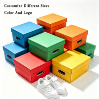 Boîtes d'emballage pliables en carton ondulé pour chaussures de sport, en matériaux recyclés, vente en gros, multi-styles, couleur personnalisée, pour chaussures de bébé, baskets, cadeaux