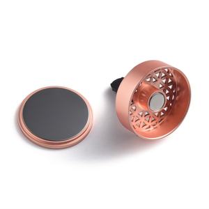 Diffuseur de parfum pour voiture en métal avec impression UV or rose classique, logo personnalisé - Product Image 5