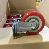 Roulettes robustes DICASAL de 4 pouces, pivotantes à 360 degrés, roues durables, roulettes à filetage, doubles verrous de sécurité et roulements