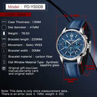 Montres Pagani Design YS008, nouvelles montres de luxe pour homme, style décontracté, quartz, résistantes à l'eau 100 m, verre saphir, acier inoxydable.