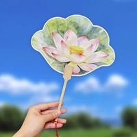 Éventail en papier Lotus, Danse chinoise, Photographie, Uchiwa, Cadeaux de mariage