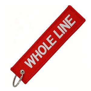 Porte-clés brodé double face personnalisé avec logo, anneau métallique, cadeau promotionnel, étiquette - Product Image 4