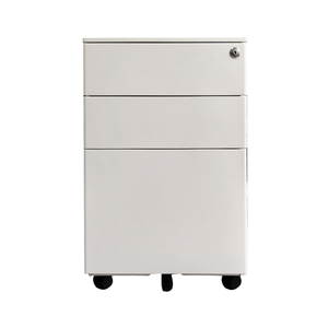 Fabricant de Guangzhou, mini classeur blanc à <span class=keywords><strong>3</strong></span> tiroirs, meuble de rangement mobile en métal pour bureau - Product Image 1