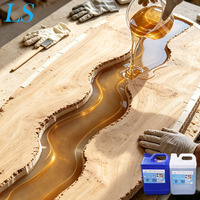 Résine époxy transparente haute brillance pour table en bois, coulée profonde, auto-nivelante, sans bulles, pour moulage du bois