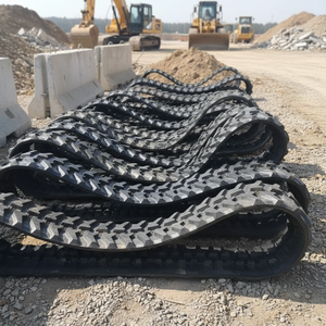 Chenilles en caoutchouc sur mesure 230/48/80 pour mini-excavatrice 6 tonnes, chenilles en caoutchouc pour mini-excavatrice, chenilles en caoutchouc pour excavatrice 400x142x36 - Product Image 1