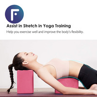 Bloque de Yoga Antideslizante de EVA, Cojín de Espuma de Alta Densidad para Soporte, Estiramiento y Equilibrio, para Casa, Estudio, Gimnasio y Ejercicio