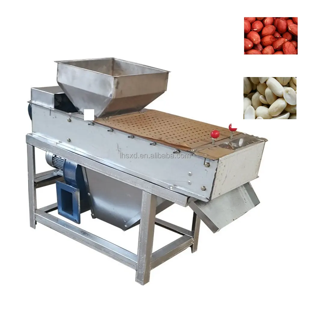 Penjualan Komersial Otomatis Kacang Tanah Pengupas Kulit Merah/Mesin Pengupas Kacang Kering Biji Kopi Kering Pengupas Kacang untuk Dijual