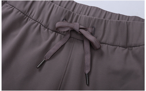 Summer and Sprin Naked Feeling Yoga Pants Draw String Waistband Stretchable Sports Leisure Cropped Yoga Pants - Product Image 4