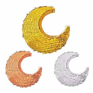 Pafu <span class=keywords><strong>Pinata</strong></span> étoile dorée de 13 pouces pour anniversaire, fête prénatale, fournitures de fête, faveur, décorations Eid Mubarak Ramadan - Product Image 5