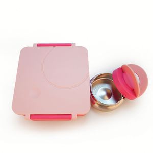 Removable Divider Bento Lunch <b>Box</b> Leakproof 4 Compartment Food <b>Containers</b> with Sauce Cup - Product Image 2