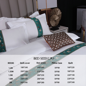 Sang trọng thêu tấm bộ đồ giường đặt Duvet cover & pillowcase cho home & khách sạn năm sao - Product Image 4