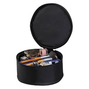 Round Large Capacity Oxford <b>Makeup</b> Bag Portable Cosmetic Storage <b>Case</b> for <b>Makeup</b> Artists - Product Image 1
