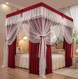 Mosquitera Plegable de 4 Puertas Estilo Real con Toldo Oscurecedor para Verano - Product Image 6