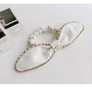 Cao cấp tóc phụ kiện bán buôn thương hiệu lớn tóc vòng hương thơm nhỏ chuỗi chữ cái tóc quan hệ scrunchies ban nhạc - Product Image 5