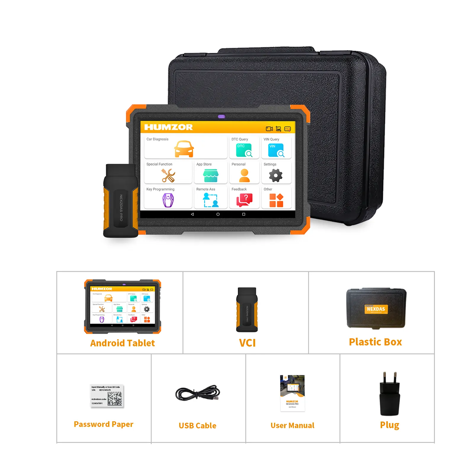 Humzor ND362 Volledige Diagnostic Tool Geschikt Voor Indiase Auto Tata En Mahindra OBD2 Gereedschap