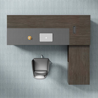 Table de bureau de directeur moderne de haute qualité Design Table de bureau en bois en forme de L