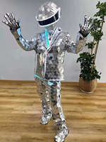 Costume de robot miroir personnalisé avec écran TV intégré, combinaison miroir pour spectacle de boîte de nuit, performance scénique, danse, cosplay pour événements et spectacles