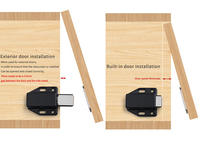 Aimant de sécurité caché placard bébé preuve serrure ensemble porte en verre enfant enfants tiroir magnétique bébé serrures de sécurité