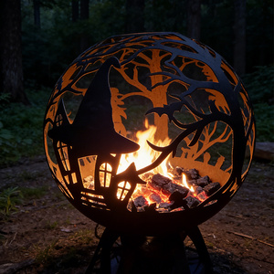 Özelleştirilmiş Ağır Hizmet Tipi Ateş Çukuru Kase, Cadılar Bayramı için Özelleştirilebilir Ateş Çukuru Ateş Topu - Product Image 2
