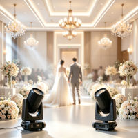 Éclairage de scène professionnel, haute luminosité, 500W LED COB, projecteur à tête mobile focalisable pour mariage, DJ, spectacle, théâtre