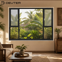 Ventanas Abatibles de Aluminio con Aislamiento Térmico, Triple Sellado y Vidrio Low-E, Resistentes a Monzones e Insectos, Ideales para Viviendas Tropicales