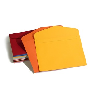 Enveloppes Western colorées 114x162mm |   Papier personnalisé avec logo, double collage |   Vente en gros pour les invitations et les cartes de membre - Product Image 2