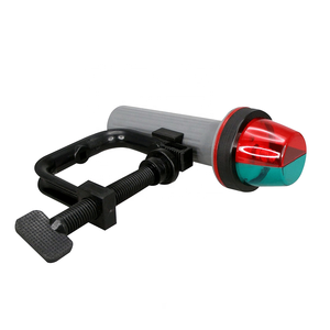 Barco marino LED portátil bicolor Puerto estribor inflables luz de navegación con pilas WC-montaje de abrazadera - Product Image 3