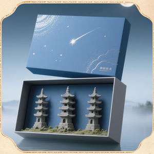 Boîte cadeau miniature de la Scène du Lac de l'Ouest, modèle réduit, cadeau d'anniversaire, nouveau produit exquis, souvenir, boîte personnalisable. - Product Image 4