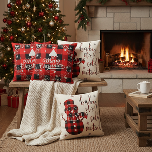 Fodere per cuscini decorativi natalizi stile rustico/country - Product Image 3