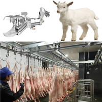Ligne complète d'abattage automatique de moutons TENT, capacité de 150 à 500 têtes par jour, machine de transformation de la viande, 380V, garantie 1 an