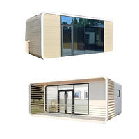Modèle d'usine de maison conteneur préfabriquée à emballage plat, certifiée CE, respirante, au design moderne, pour bureau, salle de sport, gîte mobile/villa