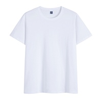 T-shirt décontracté personnalisable pour homme, col rond, manches courtes, en jersey de coton pur, respirant, coupe classique, avec impression de logo