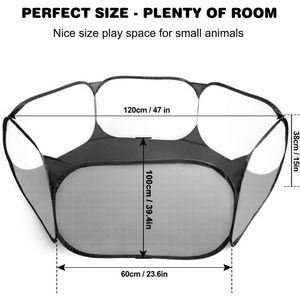 Động vật lồng Lều trong nhà <span class=keywords><strong>guinea</strong></span> lợn lồng thoáng khí trong suốt thỏ lồng Pop mở tập thể dục hàng rào mèo Pet bút Pet Dog playpen - Product Image 2